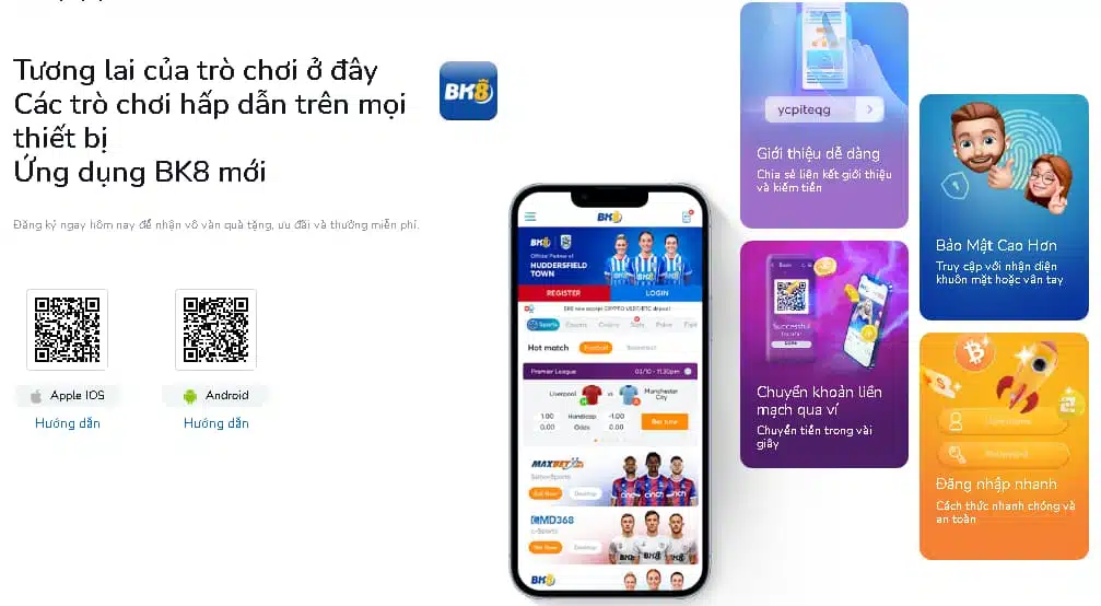 BK8 - Cách tải trang cá cược bóng đá?