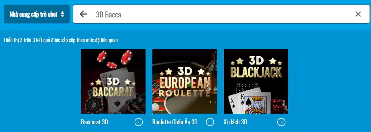 Game bài Baccarat trực tuyến